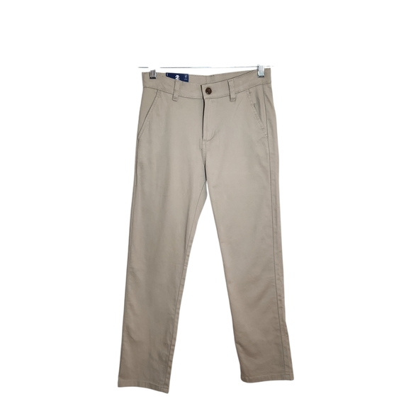 Izod Other - IZOD Boys Khaki Uniform Pants Slim Fit Stretch Size 12 NWT